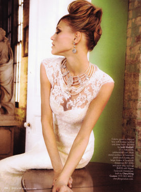 Cheryl King Couture designs are chosen by bridal fashion editors