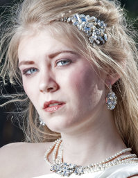 couture bridal earrings, couture earrings, Swarovski earrings, pearl earrings