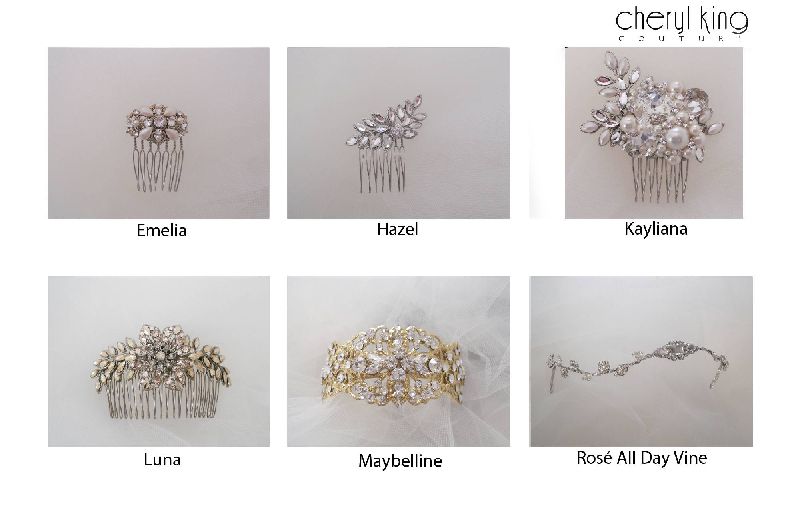 Luxury hair vines by Cheryl King Couture