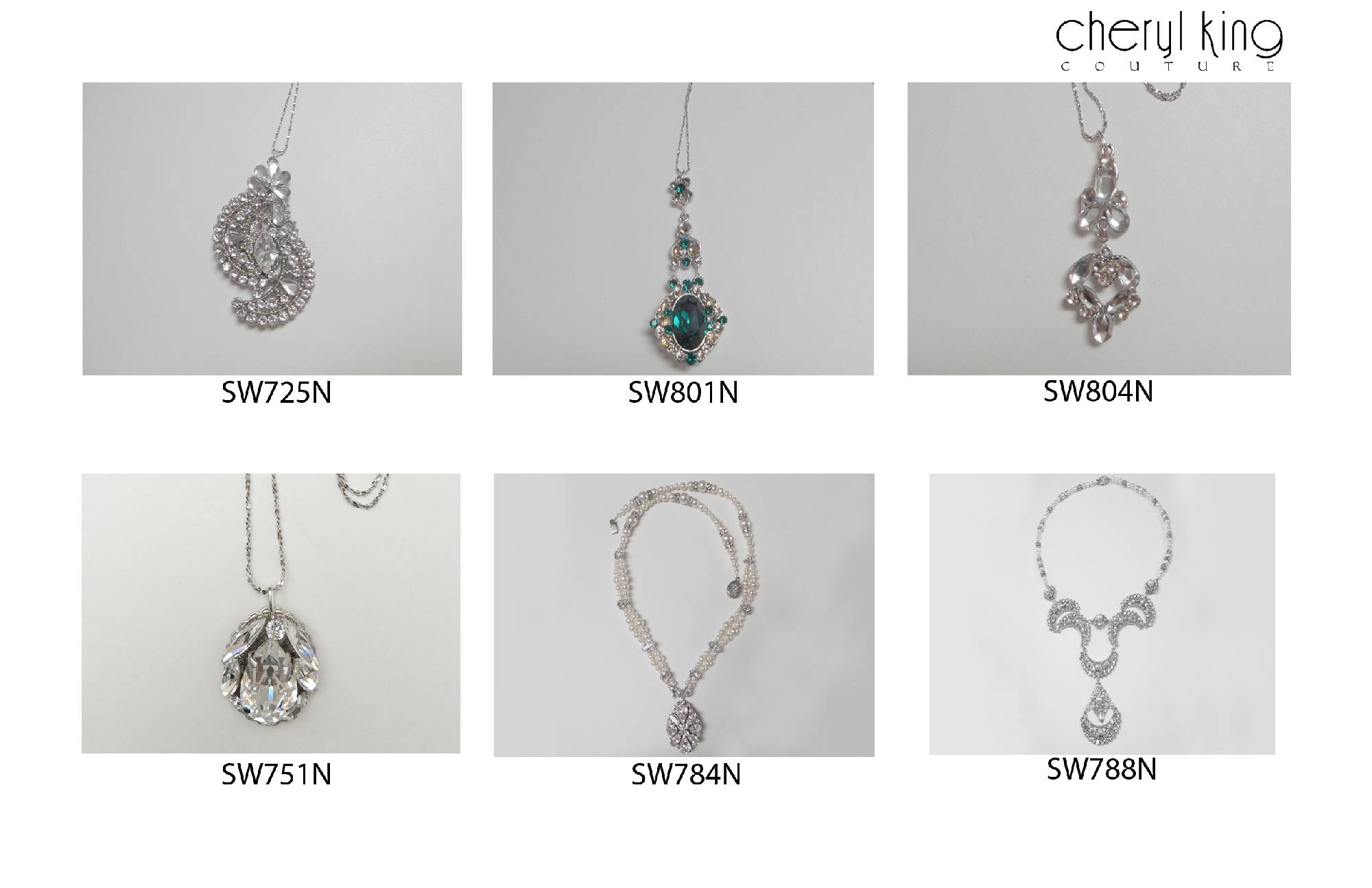 Couture Swarovski Designer Necklaces