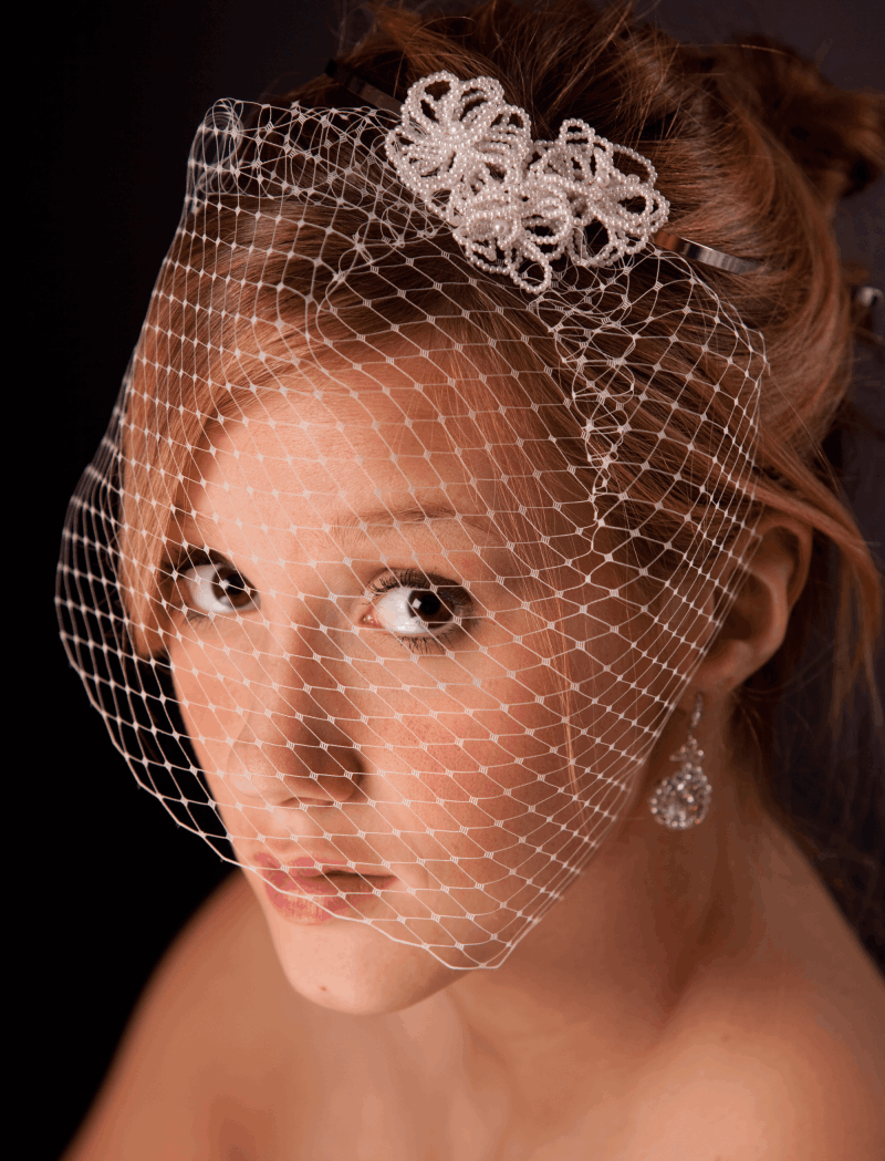Cheryl King Couture Cage Veils