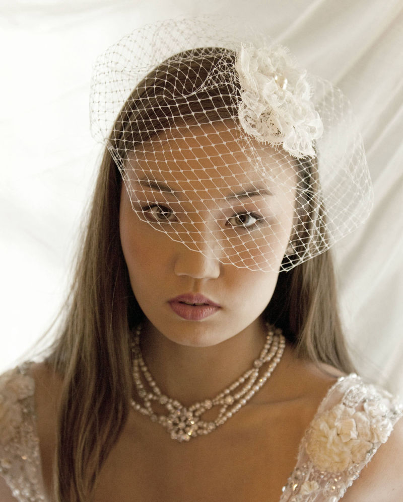 Cheryl King Couture Cage Veils